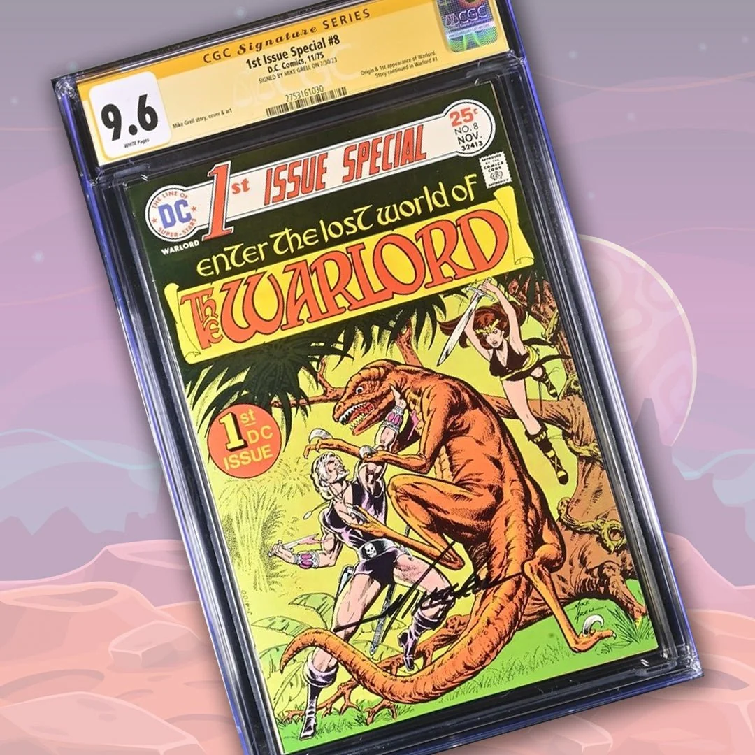1st Issue Special The Warlord #8 DC Comics CGC Signature Series 9.6 Signed Mike Grell