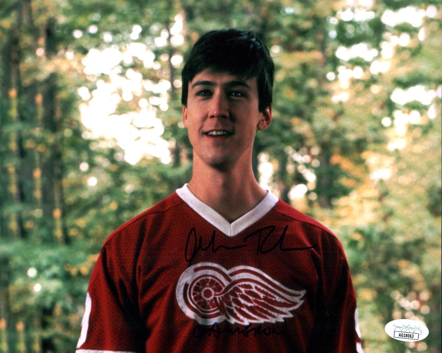 Alan Ruck Ferris Bueller's Day Off 8x10 Signed Photo JSA Certified Autograph