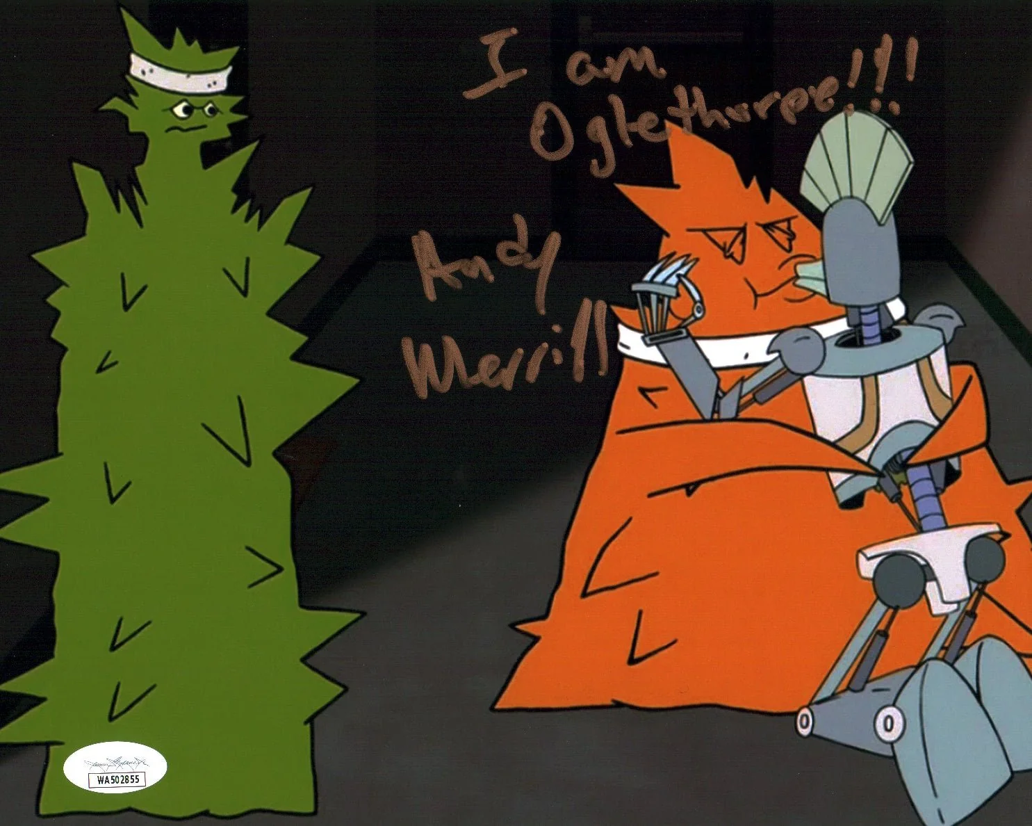 Andy Merrill Aqua Teen Hunger Force 8x10 Photo Signed JSA Certified Autograph