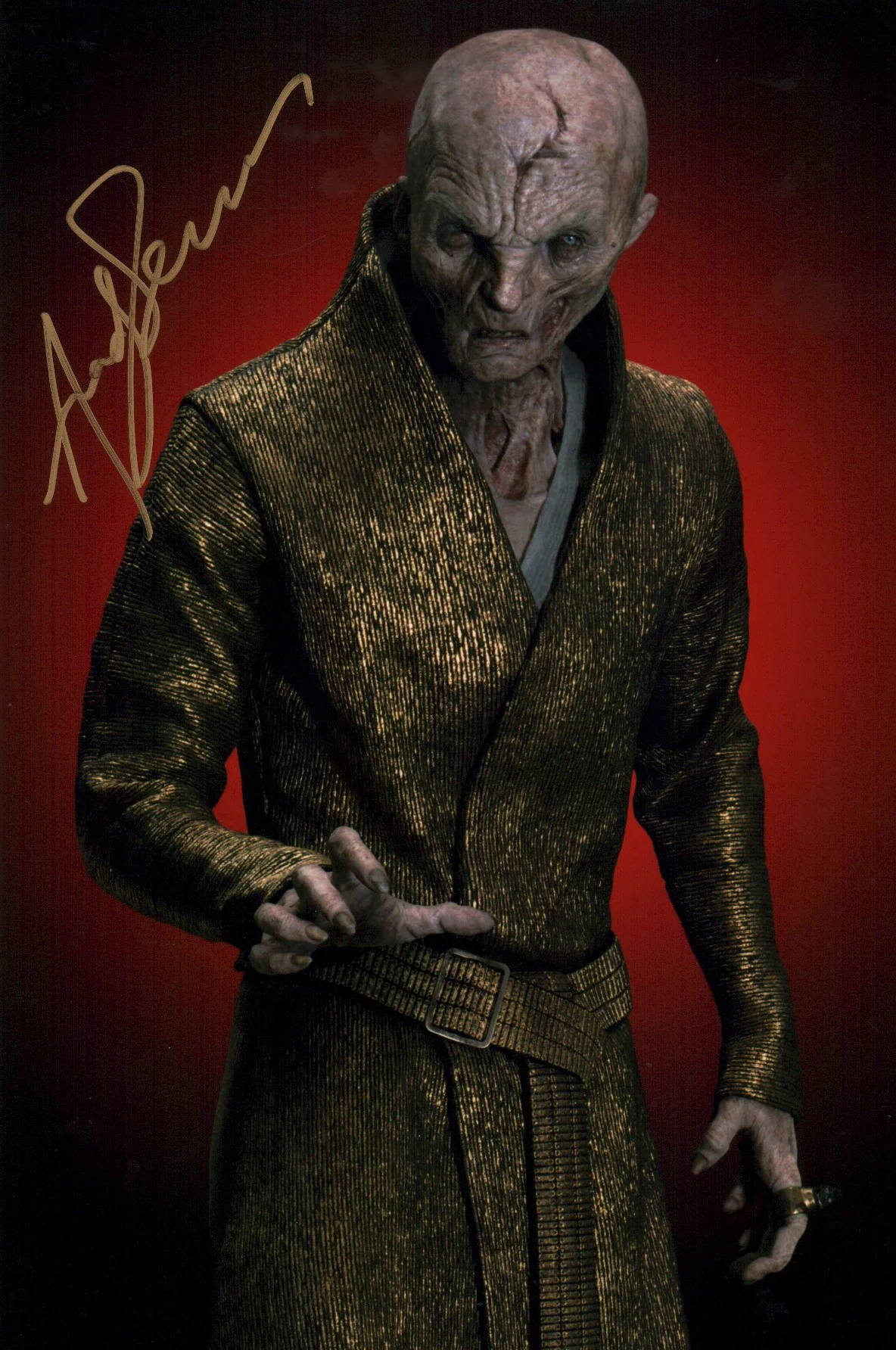 Andy Serkis Star Wars Trilogy 8x12 Signed Photo JSA Certified Autograph