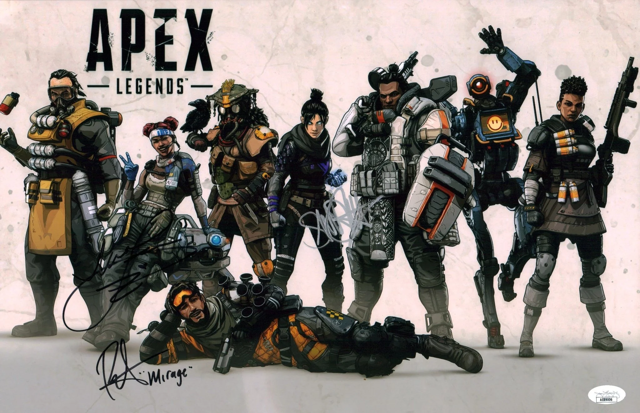 Apex Legends 11x17 Signed Lee Smith Vansanten Photo Poster JSA Certified Autograph