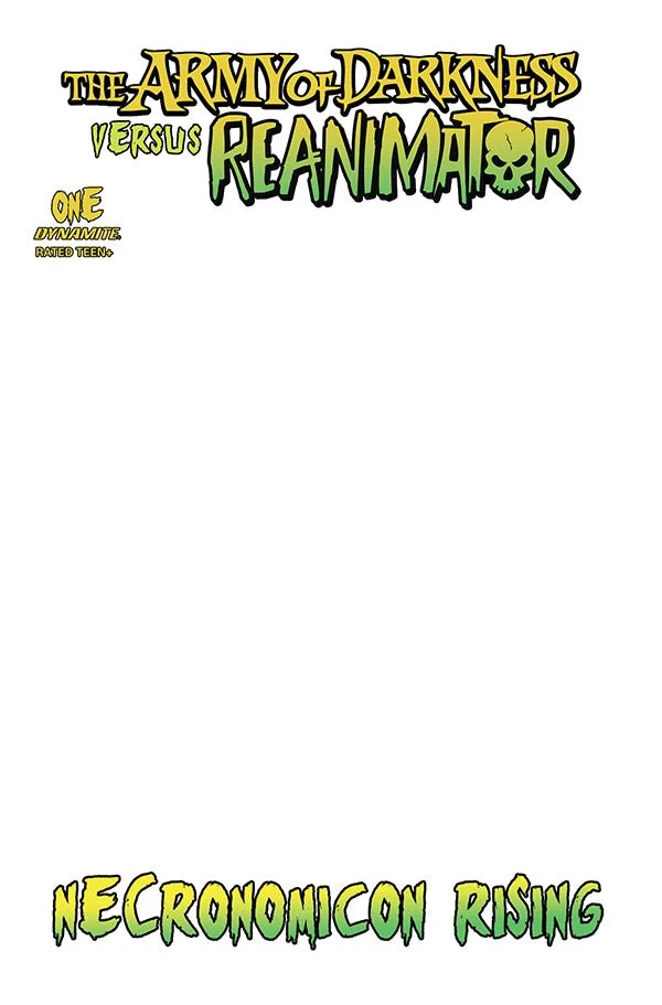 Army of Darkness VS. Reanimator: Necronomicon Rising #1 GalaxyCon  Exclusive Blank Sketch Cover Comic Book - Image 2