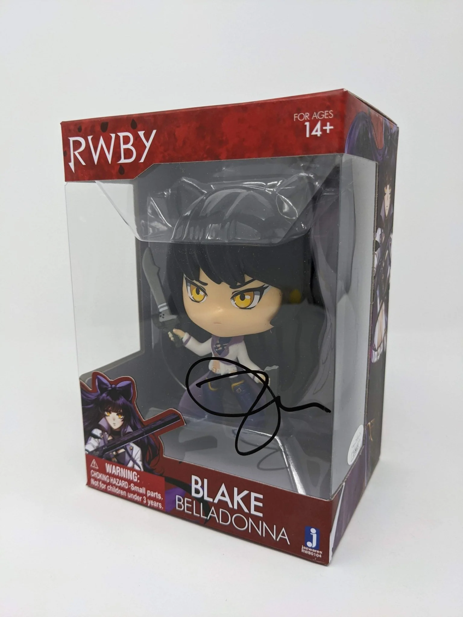 Arryn Zech RWBY Blake Belladonna Signed JSA Jazwares Vinyl Figure