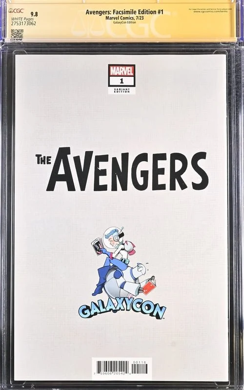 Avengers: Facsimile Edition #1 GalaxyCon Edition Marvel Comics CGC Signature Series 9.8 Signed Rafael Albuquerque - Image 9