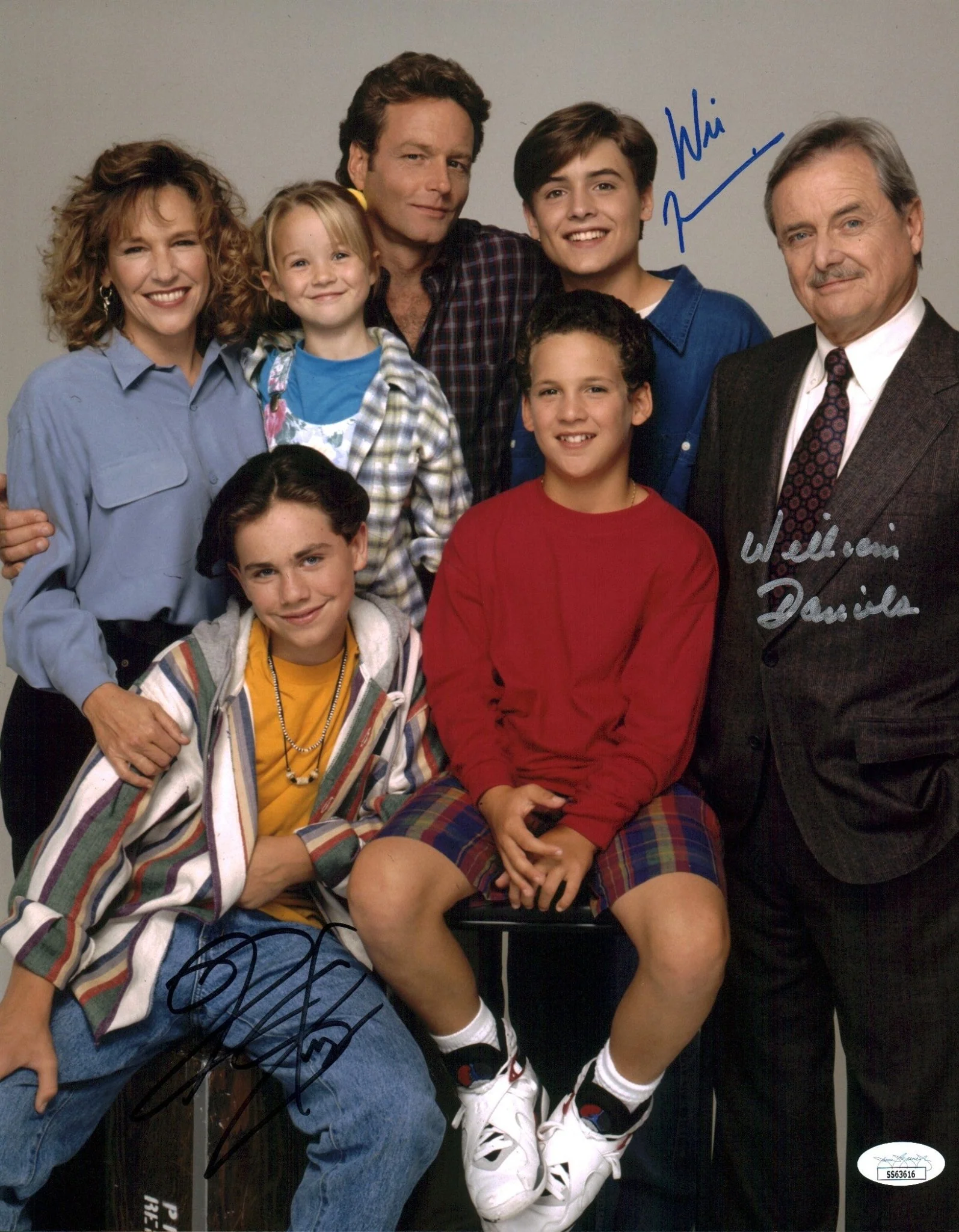 Boy Meets World 11x14 Cast x3 Signed Photo Poster Daniels Friedle Strong JSA Certified Autograph