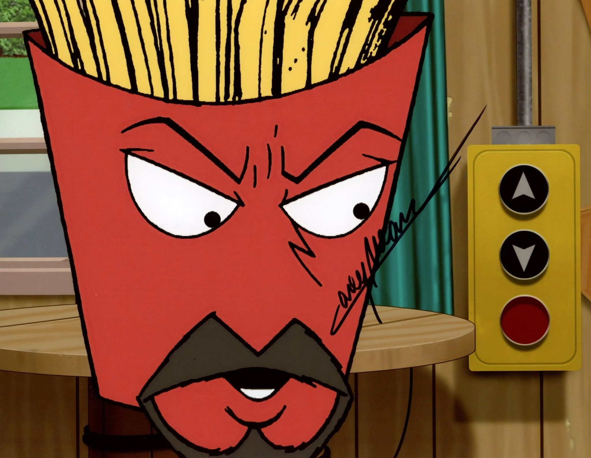 Carey Means Aqua Teen Hunger Force 8x10 Photo Signed JSA Certified Autograph