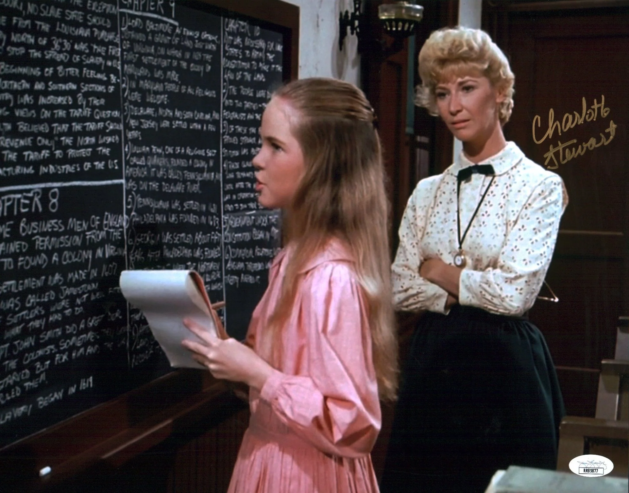 Charlotte Stewart Little House on the Prairie 11x17 Signed Poster JSA Certified Autograph