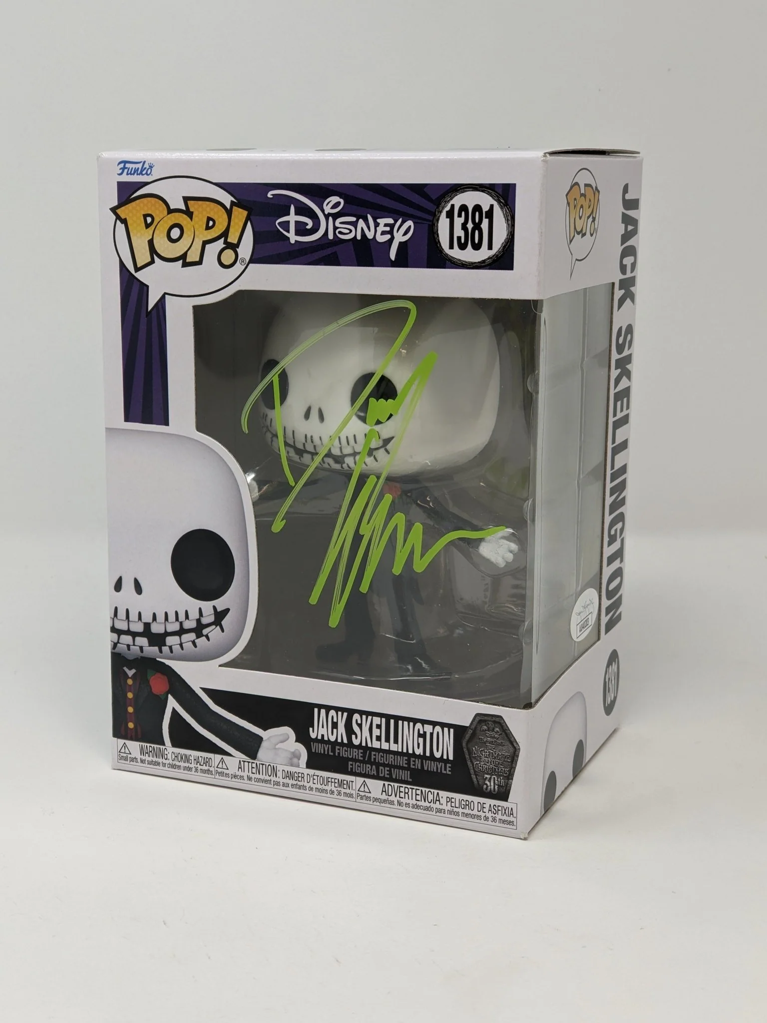 Danny Elfman Disney Jack Skellington #1381 Signed Funko Pop JSA Certified Autograph