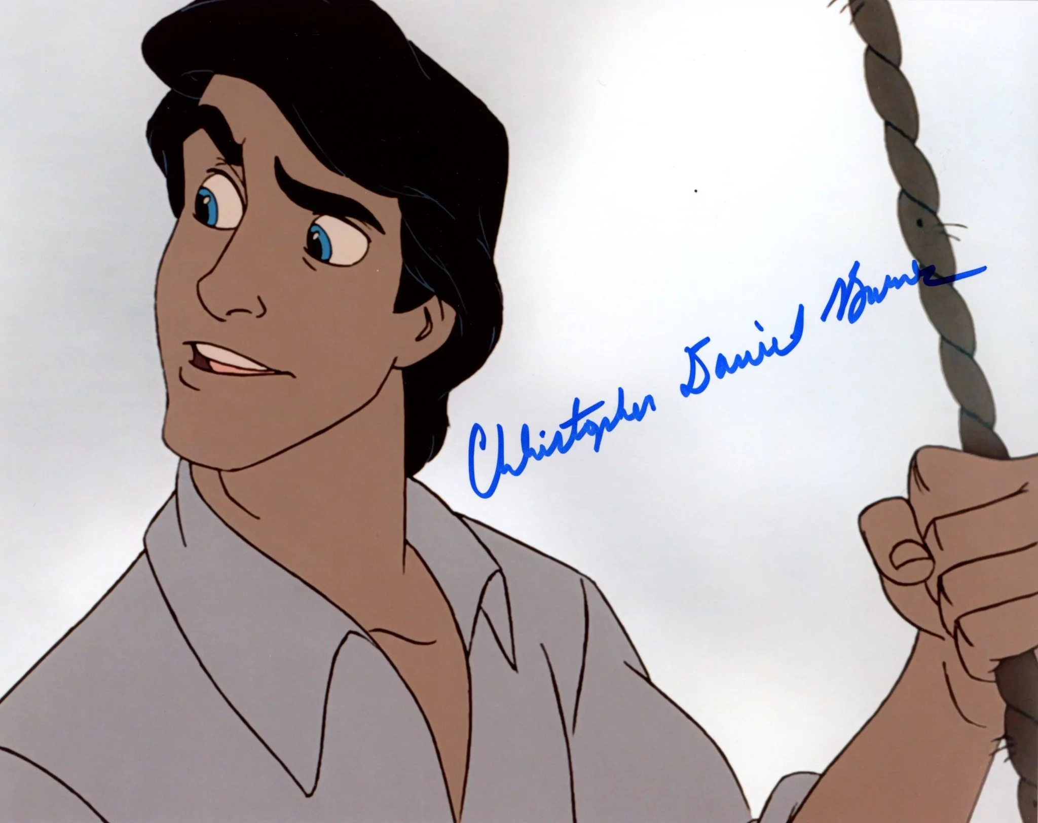 Christopher Daniel Barnes Disney's The Little Mermaid 8x10 Signed Photo JSA Certified Autograph