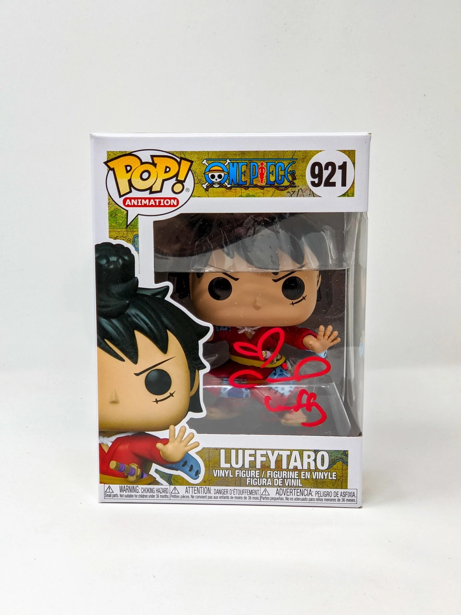 Colleen Clinkenbeard One Piece Luffytaro #921 Signed Funko Pop JSA Certified Autograph - Image 4