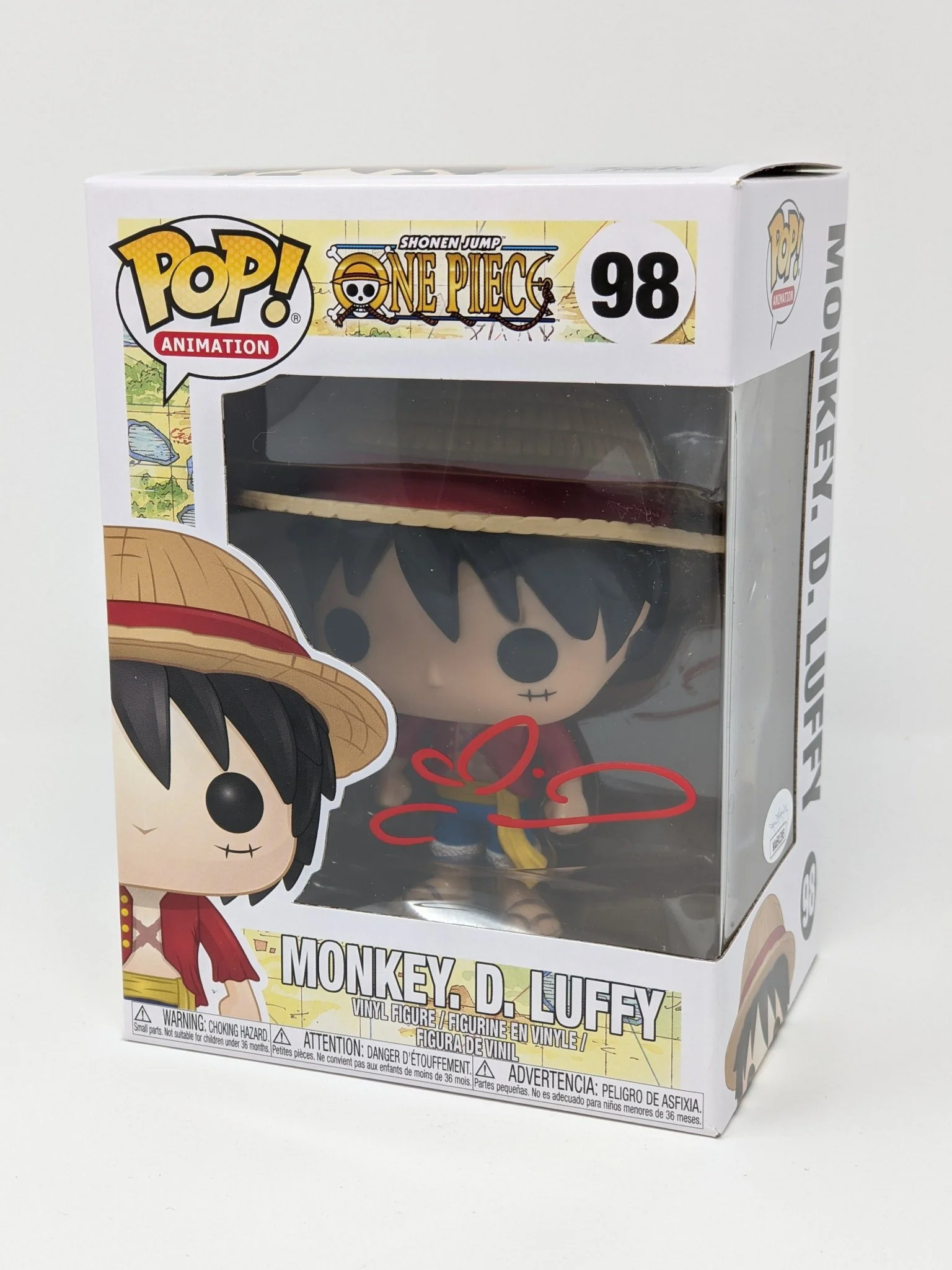 Colleen Clinkenbeard One Piece Monkey D Luffy #98 Signed Funko Pop JSA Certified Autograph