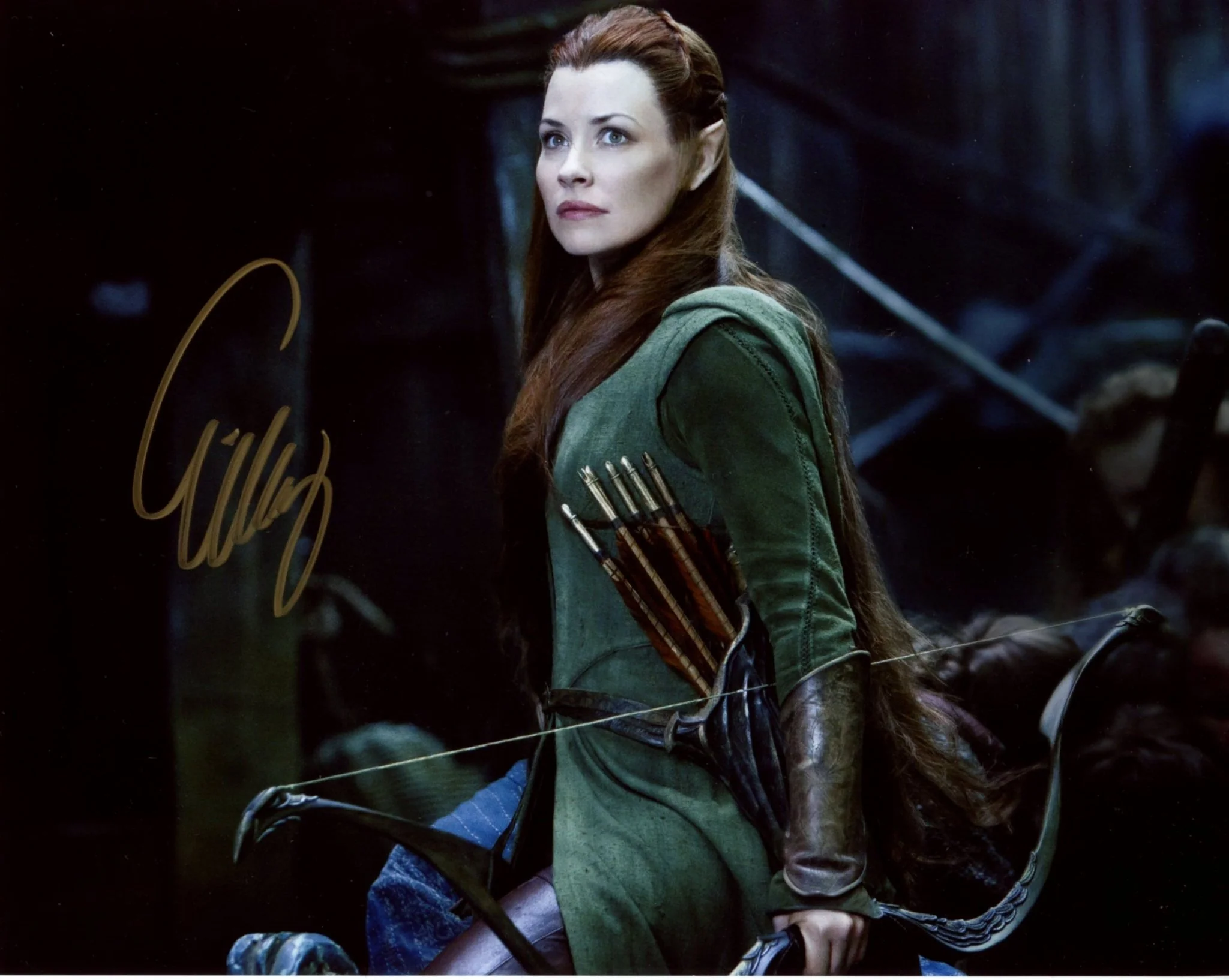 Evangeline Lilly The Hobbit 8x10 Signed Photo JSA Certified Autograph