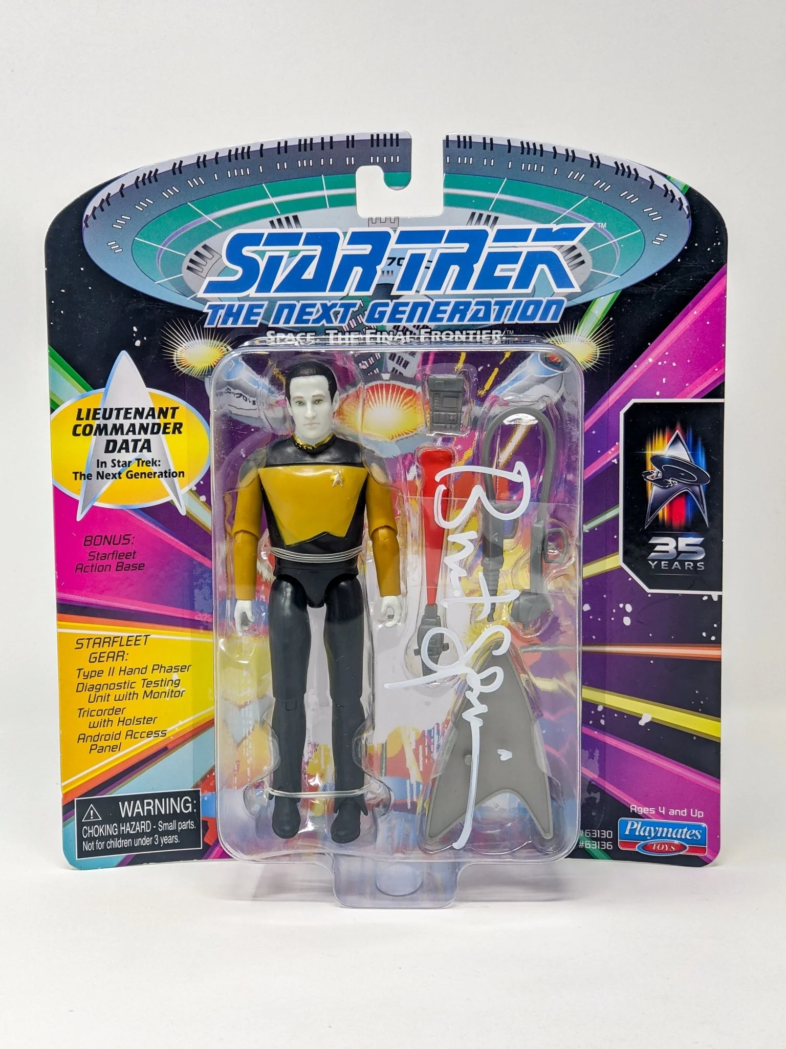 Brent Spiner Star Trek Lieutenant Commander Data Playmates Action Figure Signed JSA Certified Autograph - Image 2