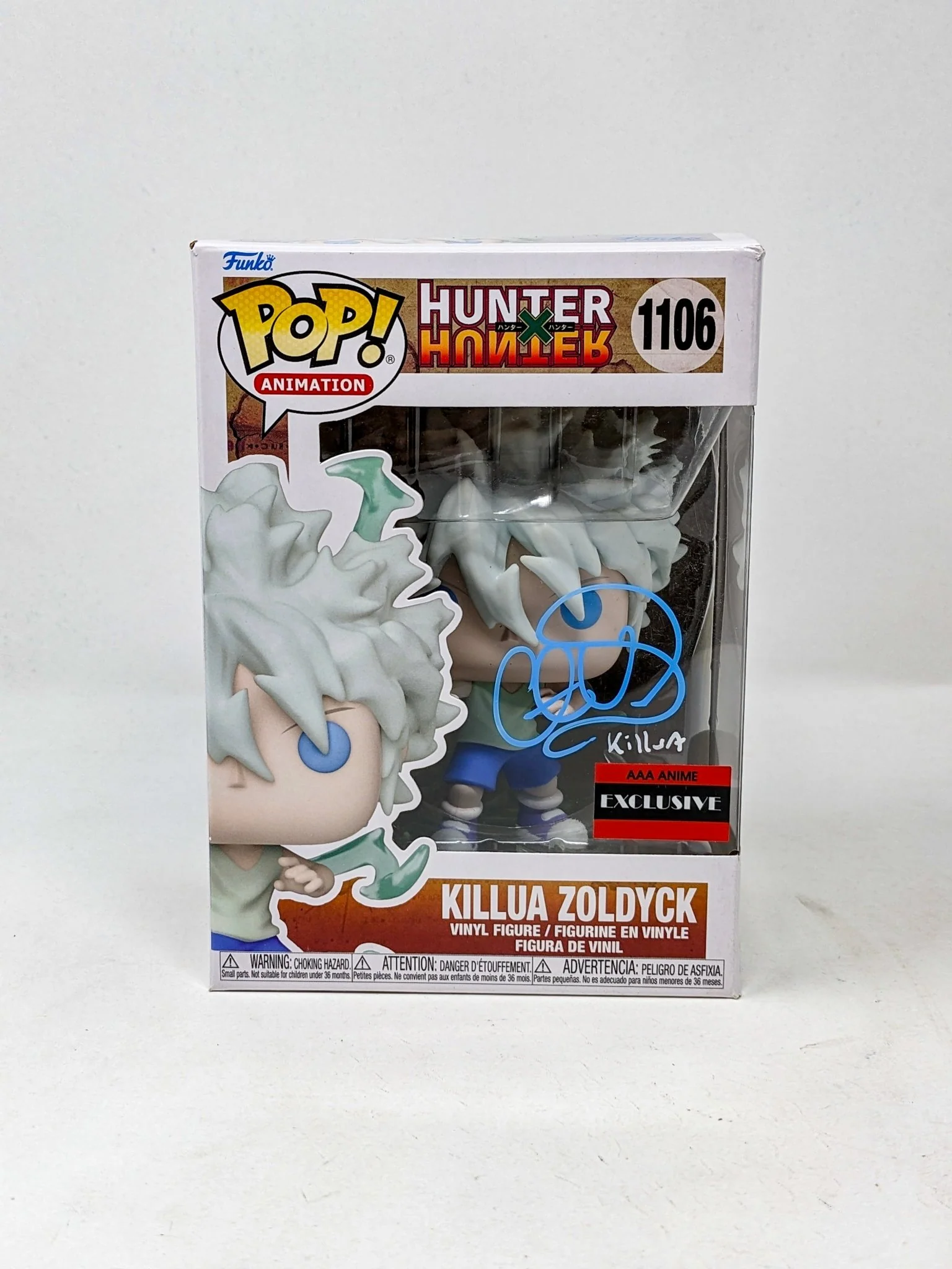 Cristina Vee Hunter X Hunter Killua Zoldyck #1106 Signed AAA Anime EXCLUSIVE Funko Pop JSA Certified Autograph - Image 2