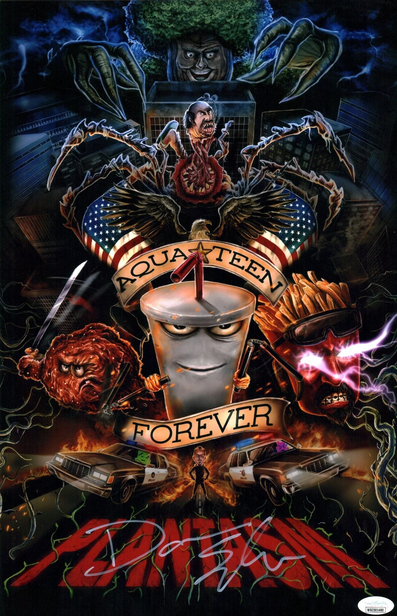 Dana Snyder Aqua Teen Hunger Force 11x17 Signed Photo Poster JSA Certified Autograph