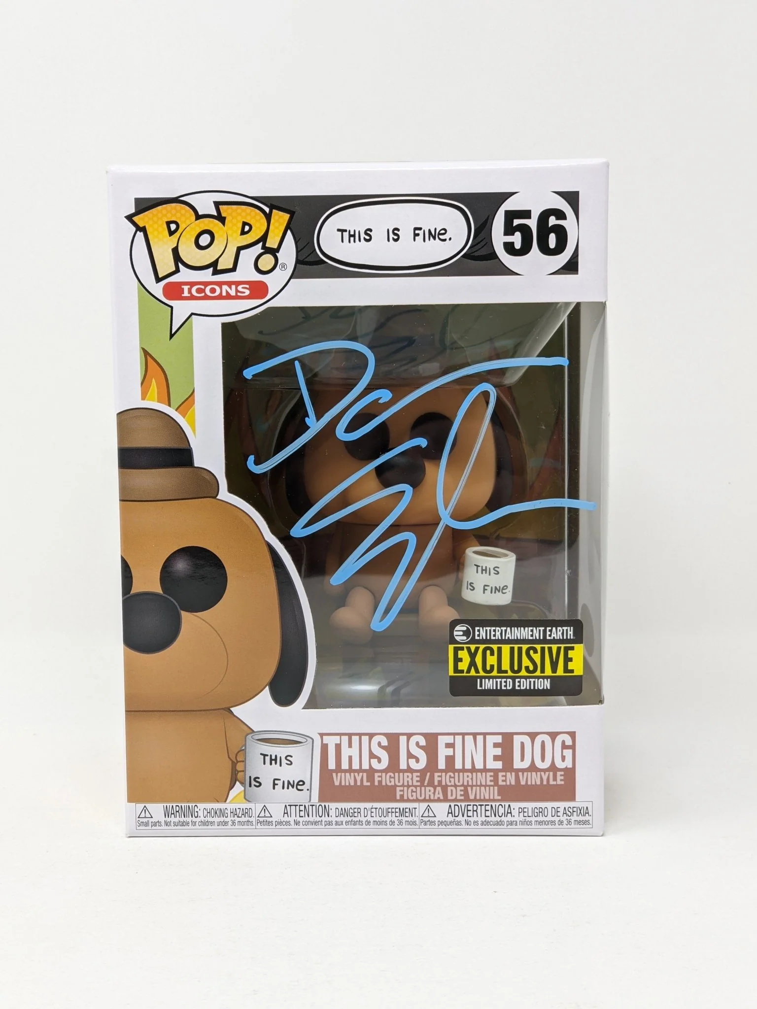 Dana Snyder This Is Fine Dog #56 Exclusive Signed Funko Pop JSA Certified Autograph - Image 2