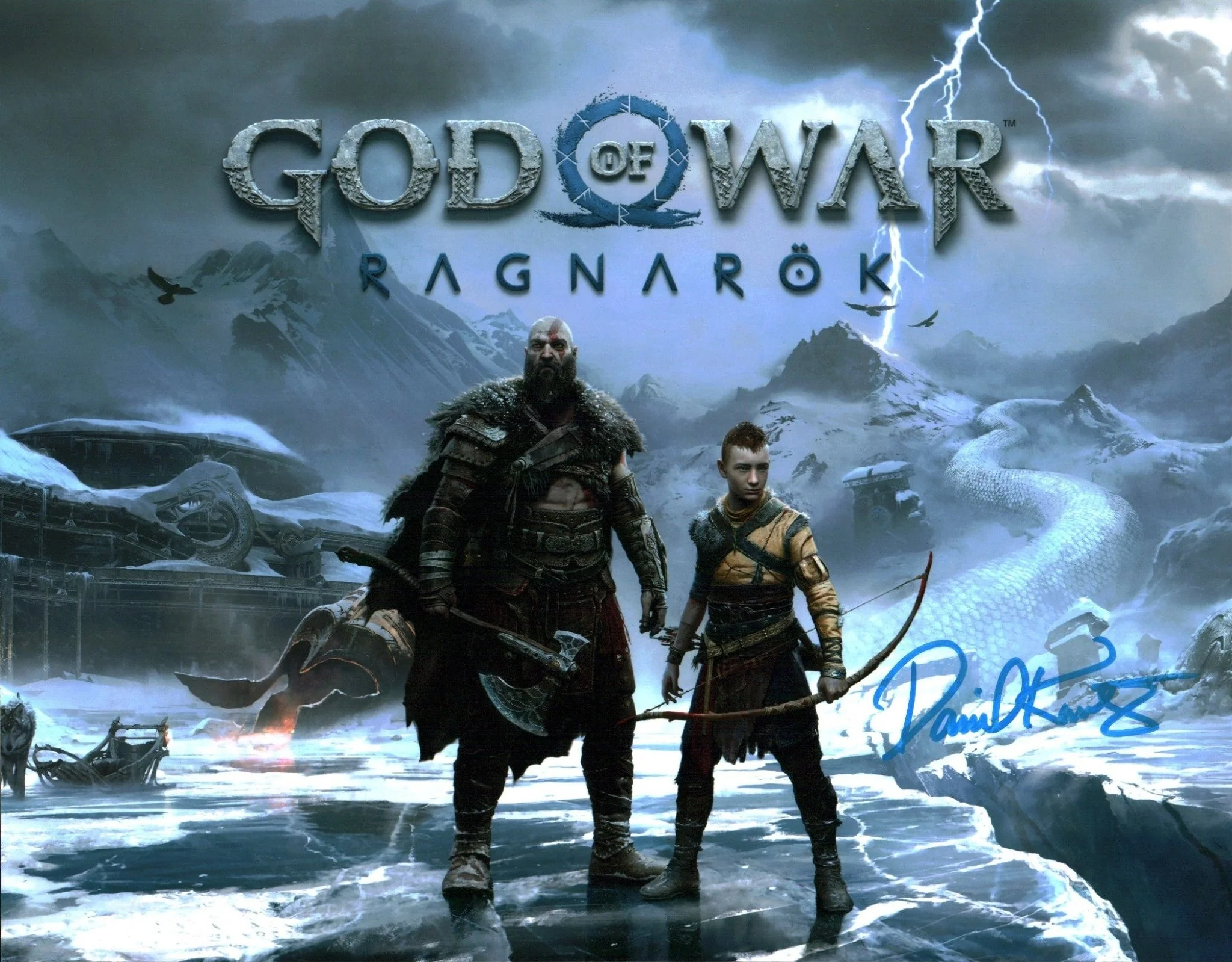 Daniel Kountz GOD of WAR: RAGNAROK 11x14 Signed Photo Poster JSA Certified Autograph