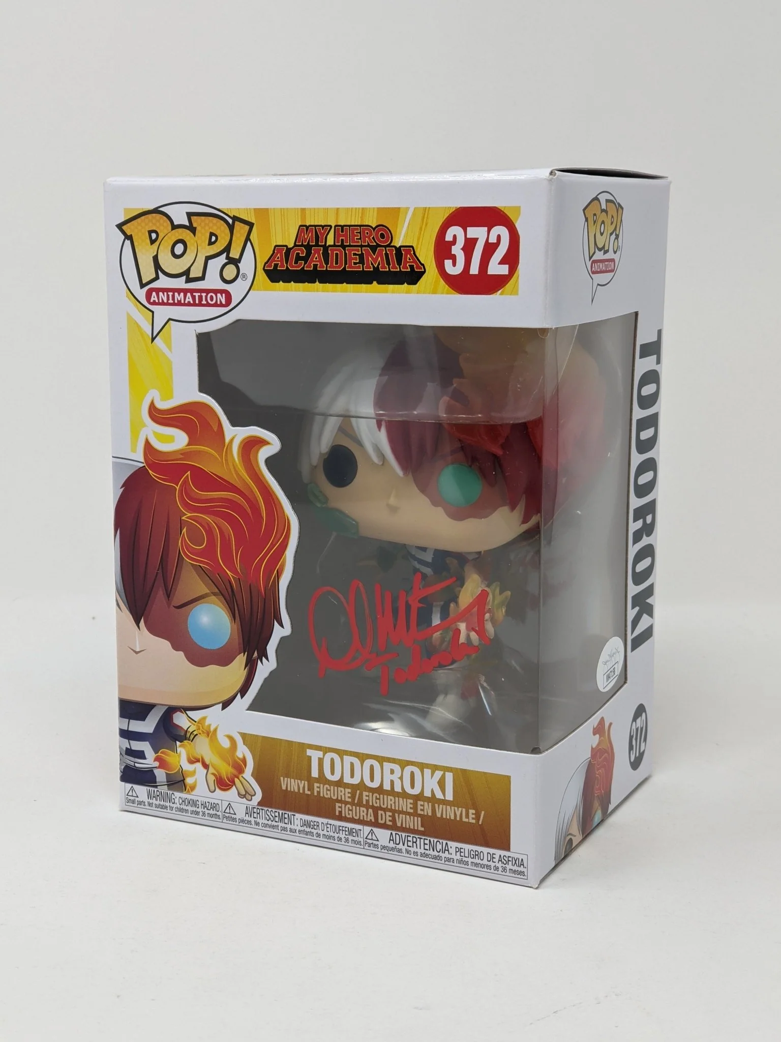 David Matranga My Hero Academia Todoroki #372 Signed Funko Pop JSA Certified Autograph