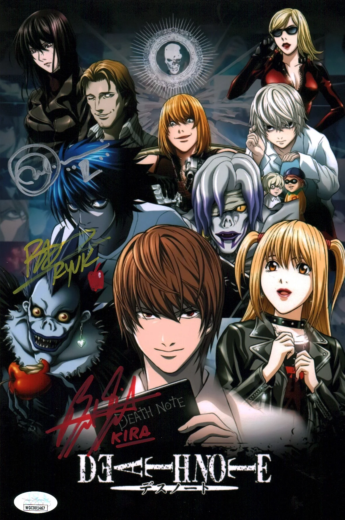 Death Note 8x12 Signed Cast x3 Drummond Juliani Swaile Photo JSA Certified Autograph