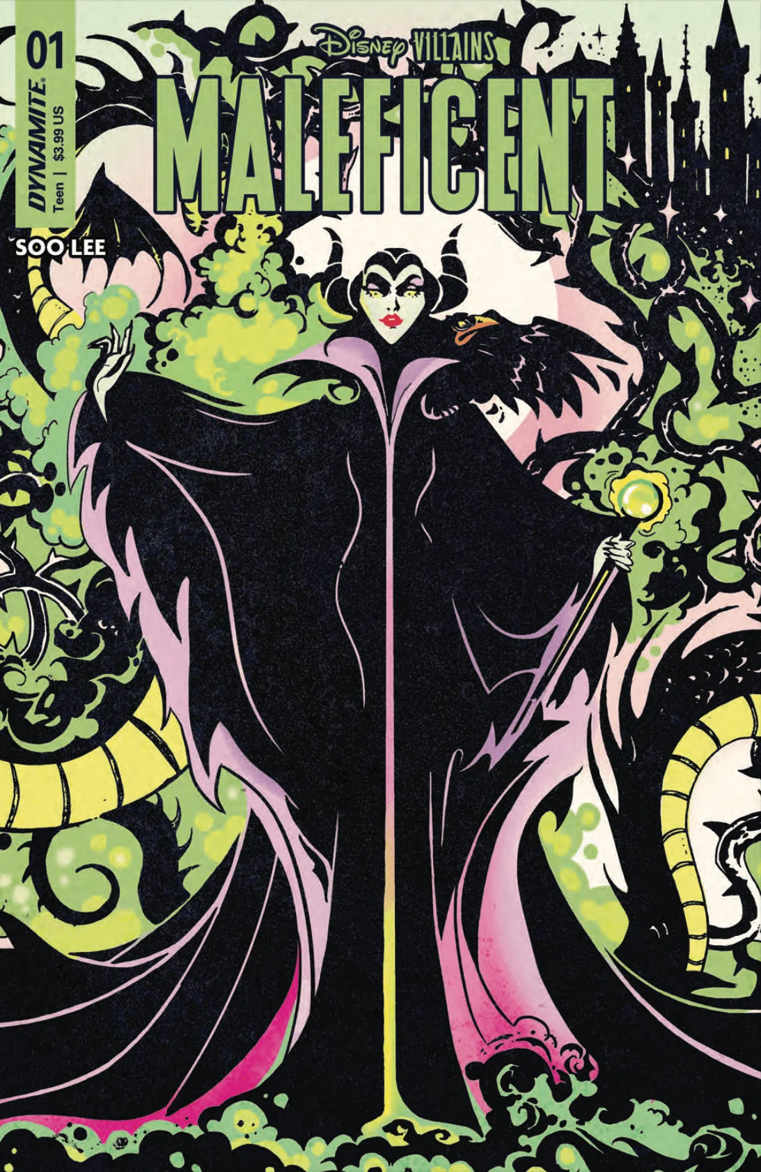 Disney Villains Maleficent #1 GalaxyCon Exclusive Otrakji Trade Variant Comic Book - Image 2