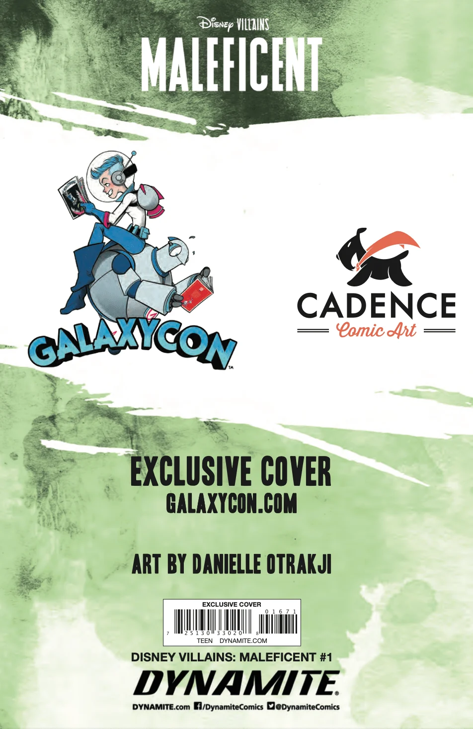 Disney Villains Maleficent #1 GalaxyCon Exclusive Otrakji Virgin Variant Comic Book - Image 3