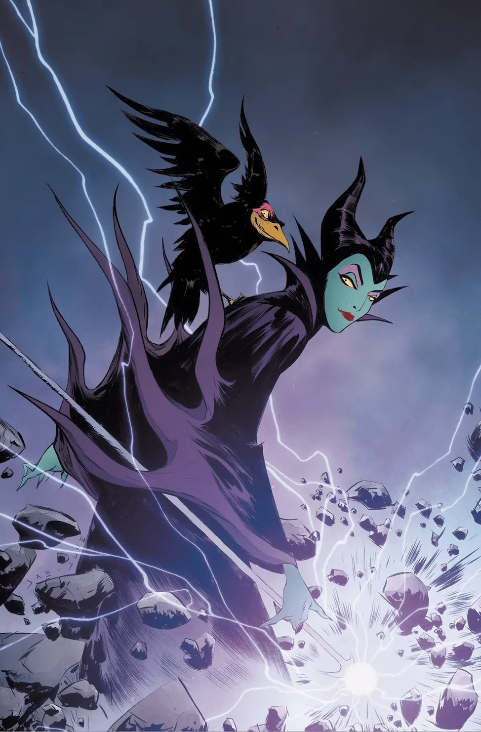 Disney Villains Maleficent #1 Lee 1:200 Virgin Foil Edition Variant CGC Signature Series 9.8 - Image 2