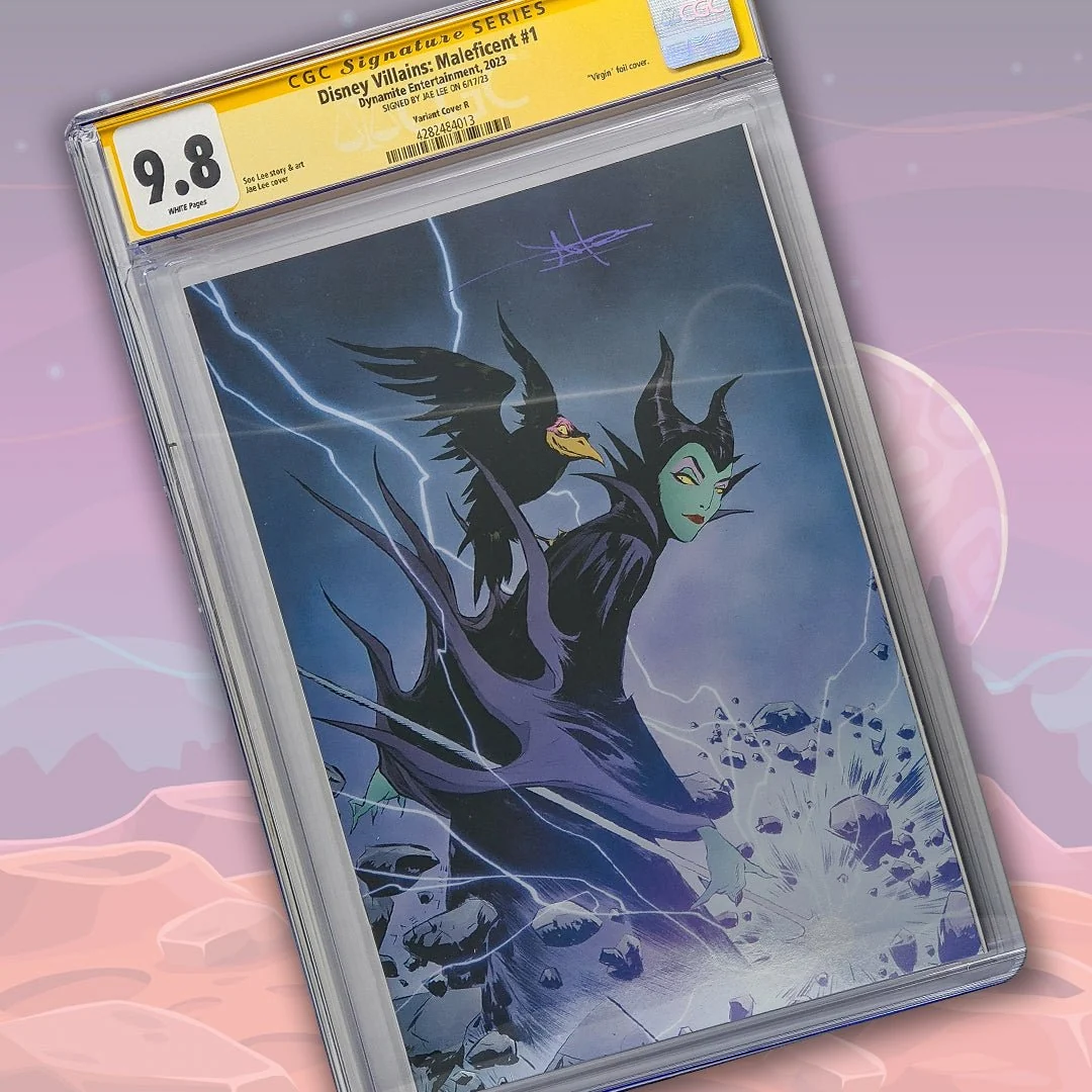Disney Villains Maleficent #1 Variant Cover R CGC Signature Series 9.8 Signed Jae Lee