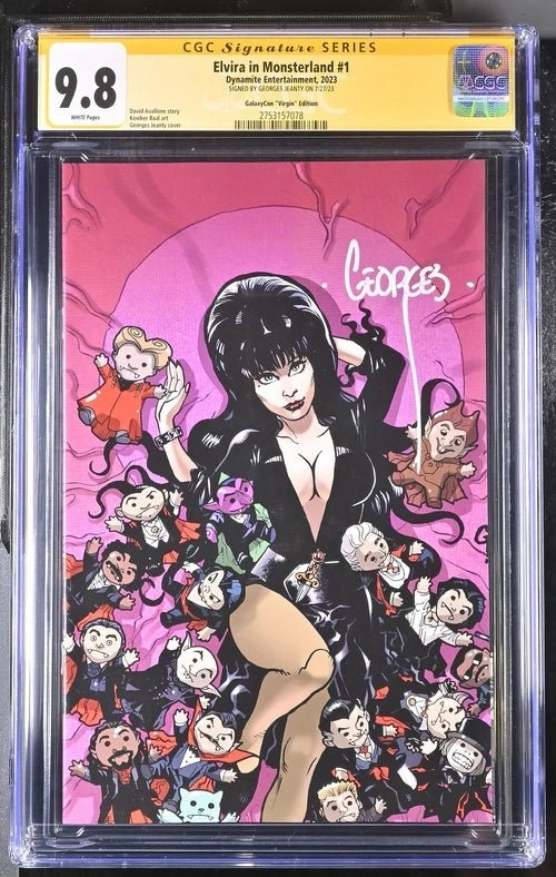 Elvira In Monsterland #1 Dynamite Entertainment GalaxyCon Edition CGC Signature Series 9.8 Signed Georges Jeanty - Image 12