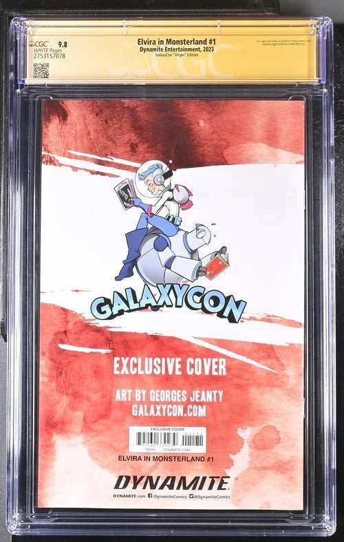 Elvira In Monsterland #1 Dynamite Entertainment GalaxyCon Edition CGC Signature Series 9.8 Signed Georges Jeanty - Image 13