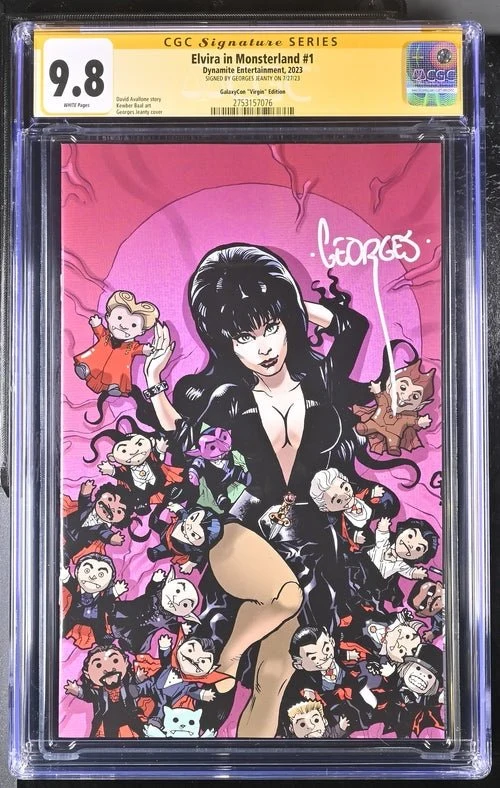 Elvira In Monsterland #1 Dynamite Entertainment GalaxyCon Edition CGC Signature Series 9.8 Signed Georges Jeanty - Image 14