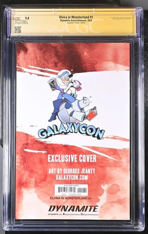 Elvira In Monsterland #1 Dynamite Entertainment GalaxyCon Edition CGC Signature Series 9.8 Signed Georges Jeanty - Image 17