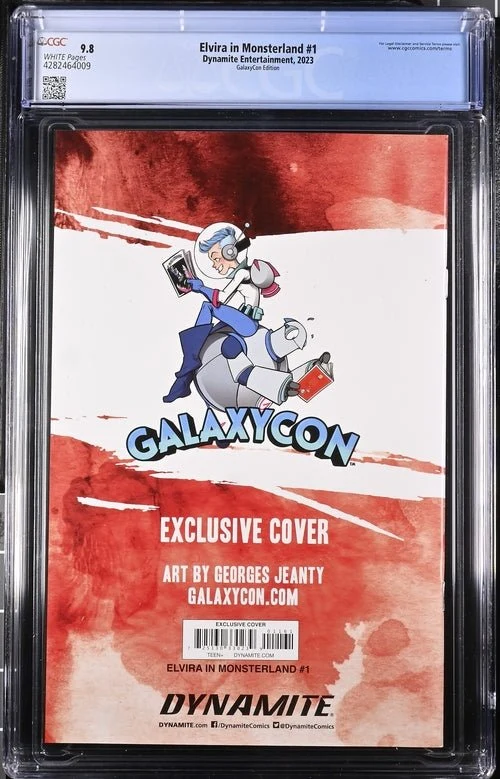 Elvira In Monsterland #1 GalaxyCon Exclusive Edition Dynamite Entertainment CGC Universal Grade 9.8 - Image 3