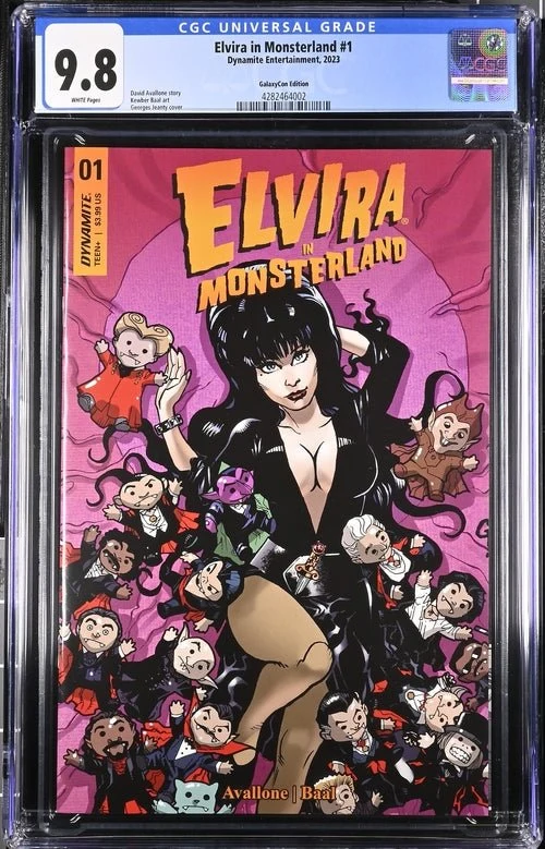Elvira In Monsterland #1 GalaxyCon Exclusive Edition Dynamite Entertainment CGC Universal Grade 9.8 - Image 4