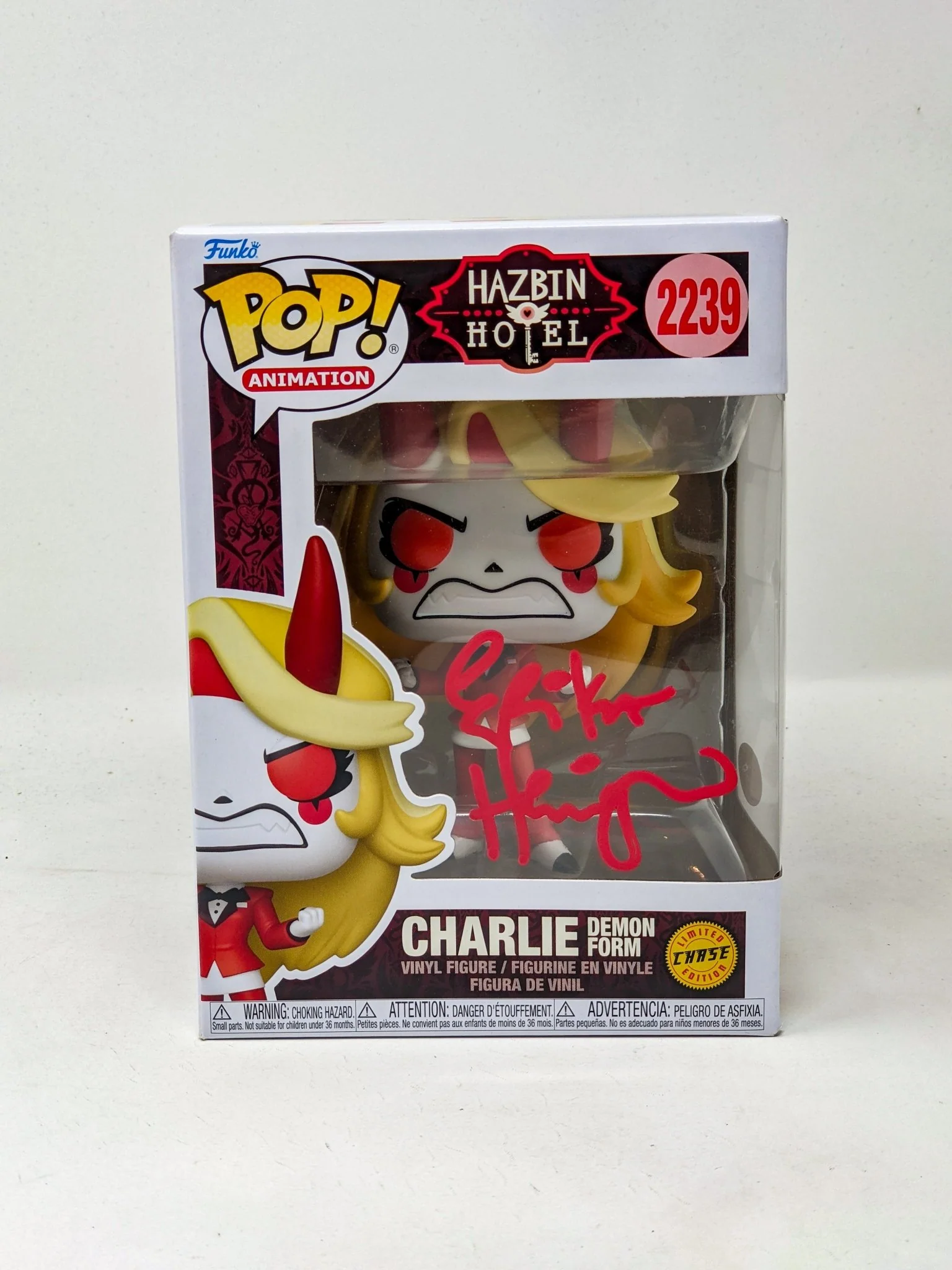 Erika Henningsen Charlie Morningstar #2239 CHASE Signed Funko Pop JSA Certified Autograph - Image 2