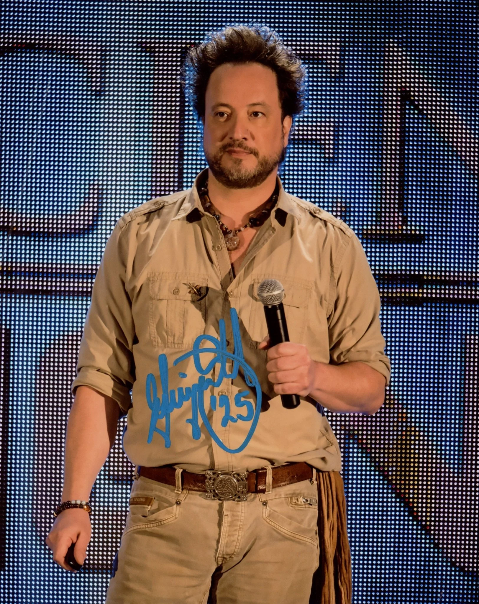 Giorgio Tsoukalos Ancient Aliens 8x10 Signed Photo JSA Certified Autograph
