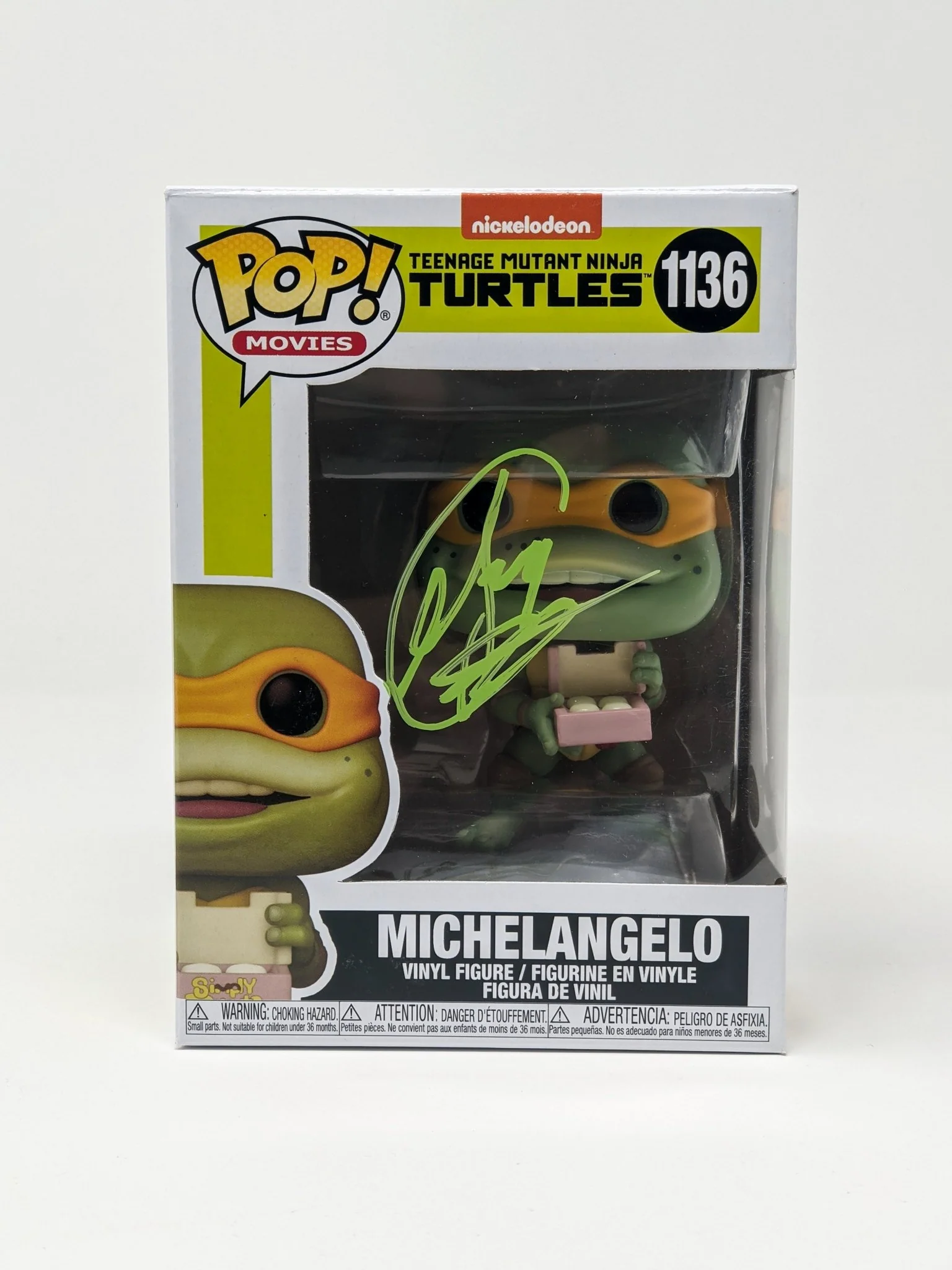 Greg Cipes TMNT Michelangelo #1136 Signed Funko Pop JSA Certified Autograph - Image 2
