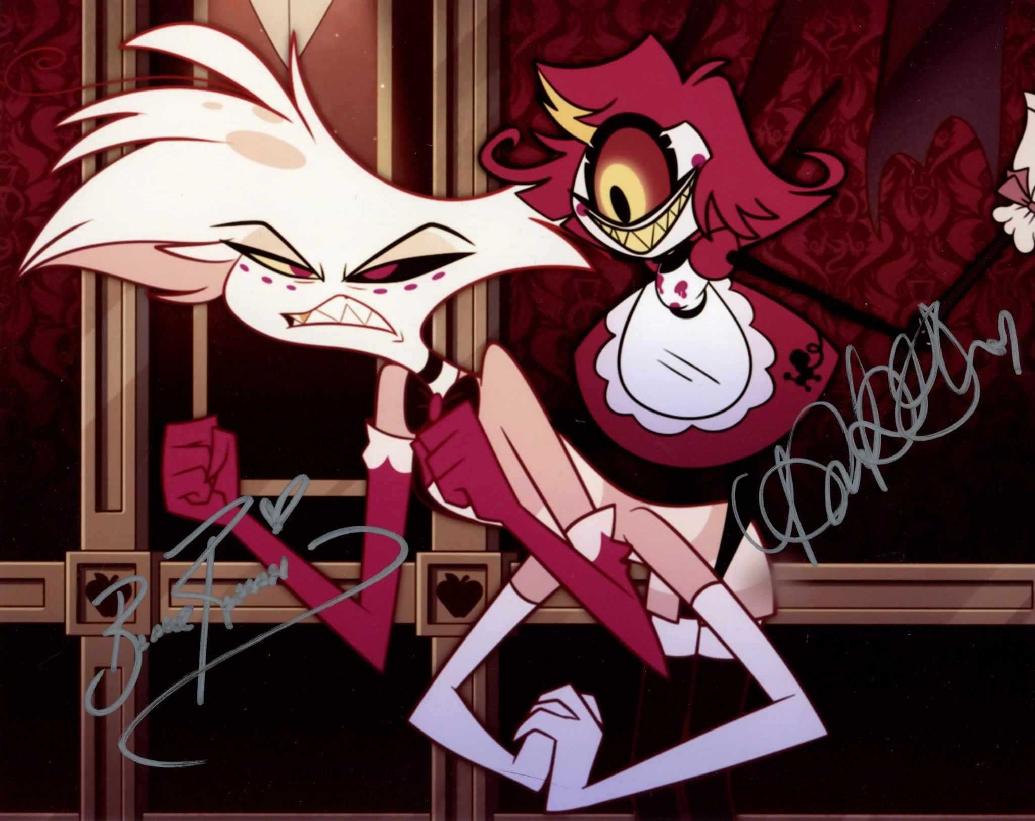 Hazbin Hotel 8x10 Signed Photo Kimiko Glenn, Blake Roman JSA Certified Autograph