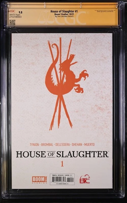 House of Slaughter #1 Big Time Collectables Edition B CGC Signature Series 9.8 Signed Suayan - Image 3