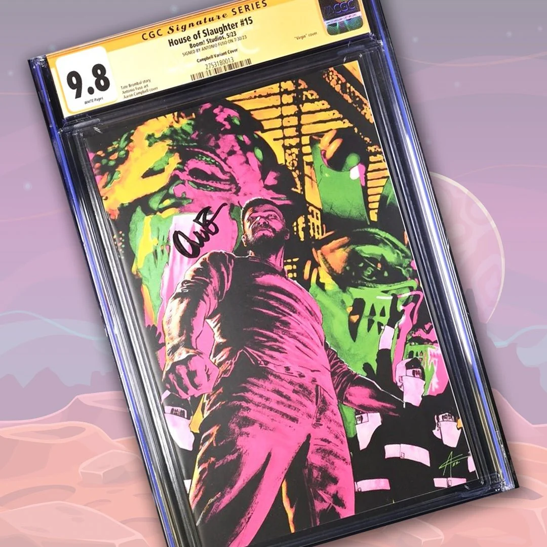 House of Slaughter #15 Campbell Virgin Variant Boom! Studios GC Signature Series 9.8 Signed Anthony Fuso