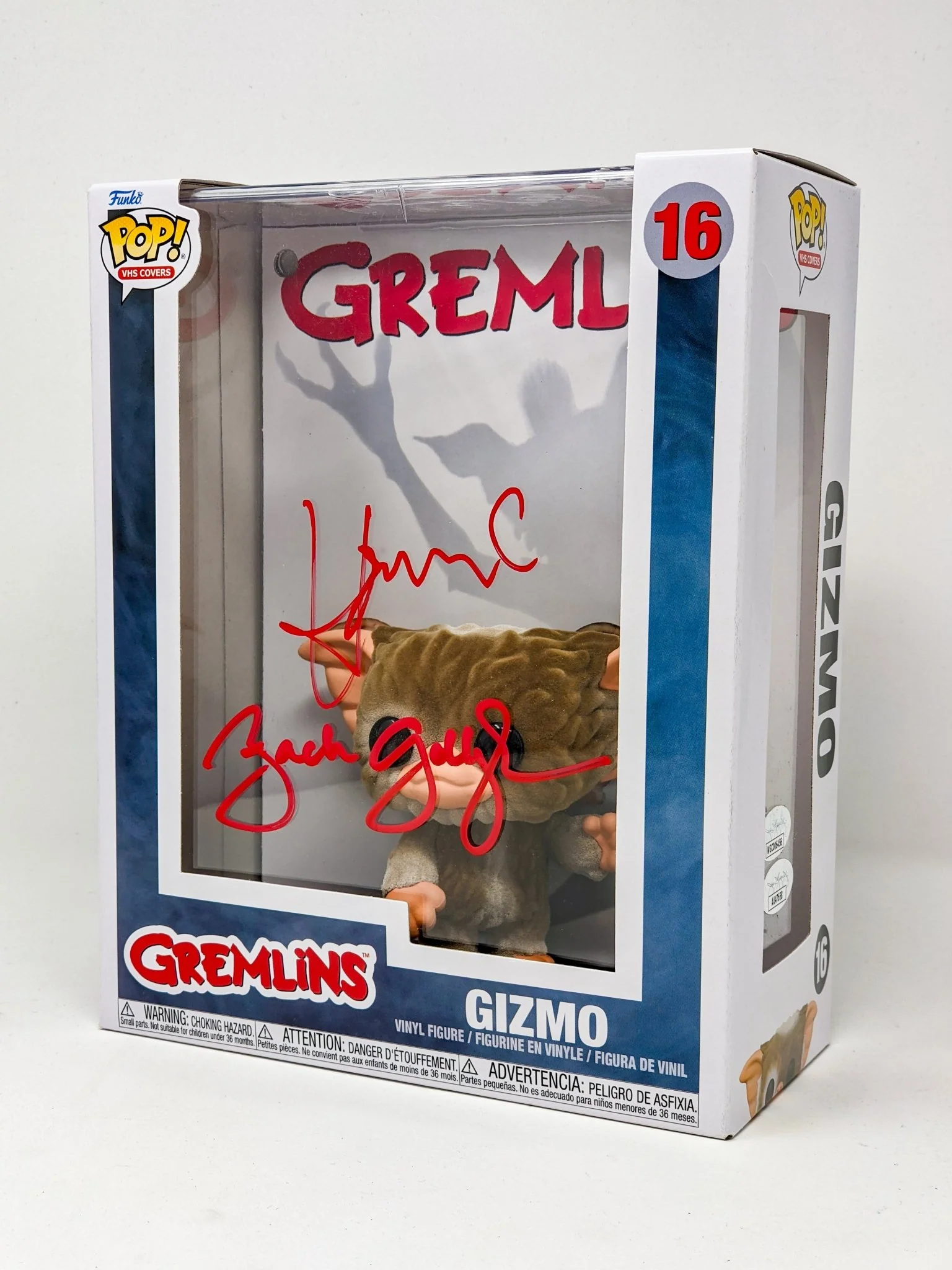 Howie Mandel & Zach Gallingan Gremlins Gizmo #16 Signed Funko Pop JSA Certified Autograph - Image 2