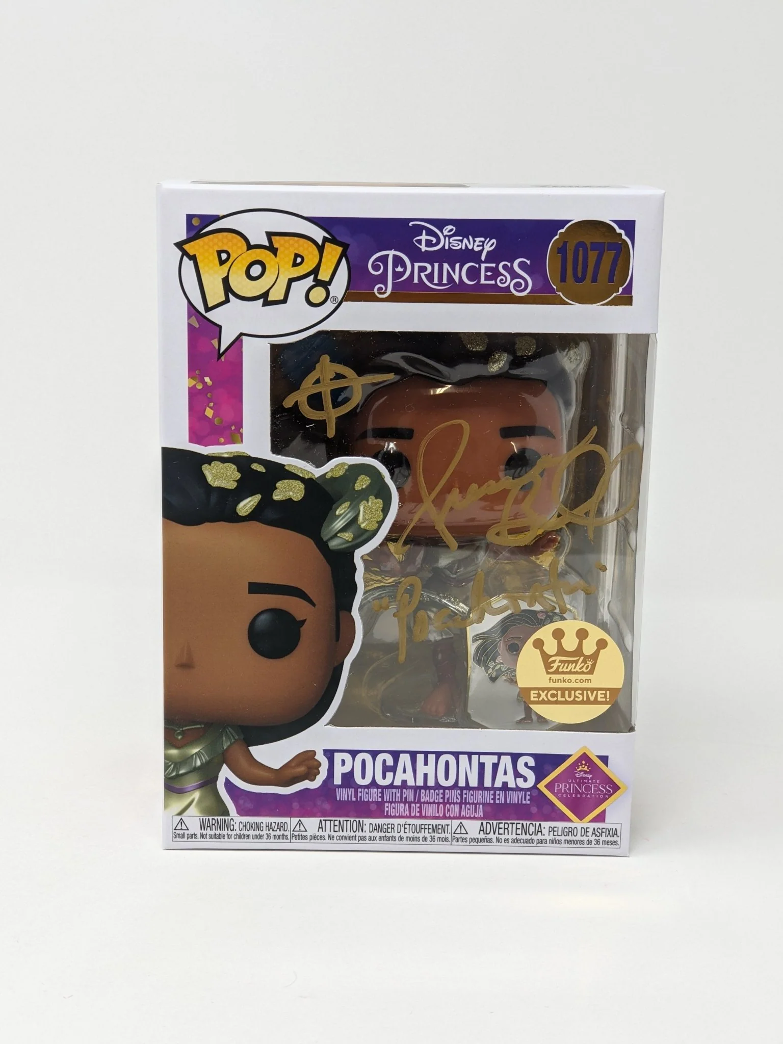 Irene Bedard Disney Pocahontas #1077 Exclusive Signed Funko Pop JSA Certified Autograph - Image 6