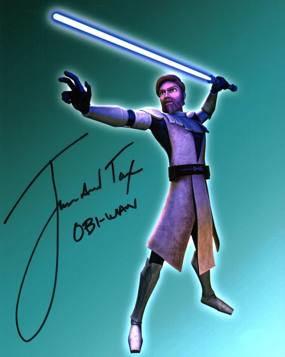 James Arnold Taylor Star Wars Clone Wars 8x10 Signed Photo JSA Certified Autograph - Image 2