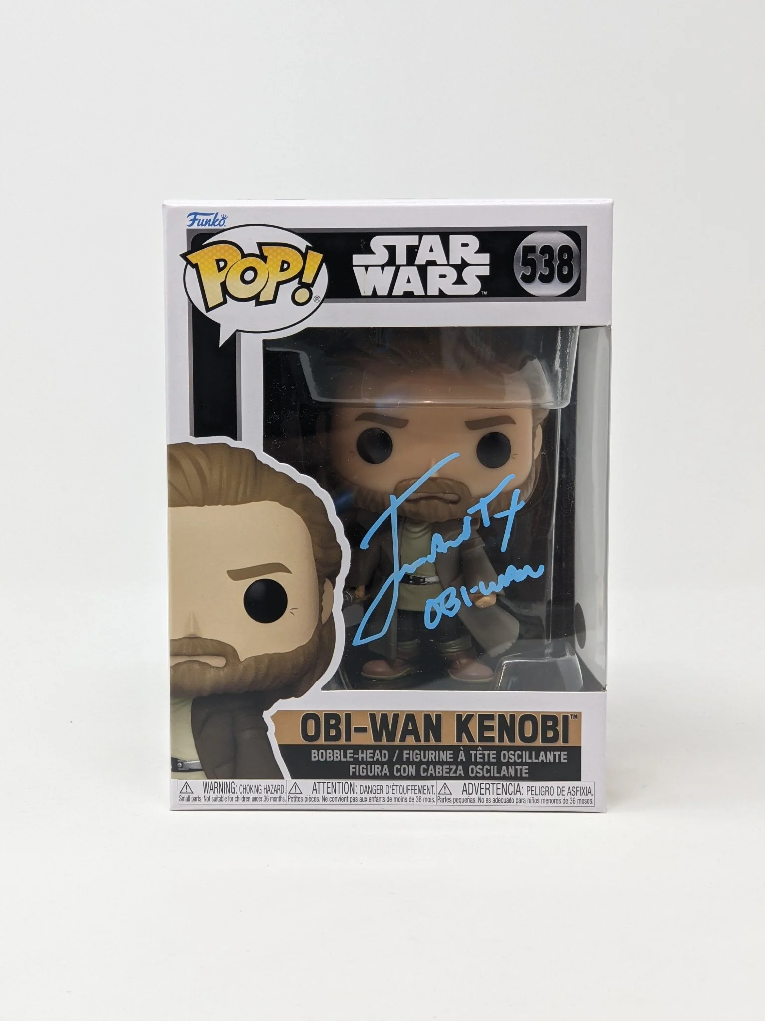James Arnold Taylor Star Wars Obi-Wan Kenobi #538 Signed Funko Pop JSA Certified Autograph - Image 2