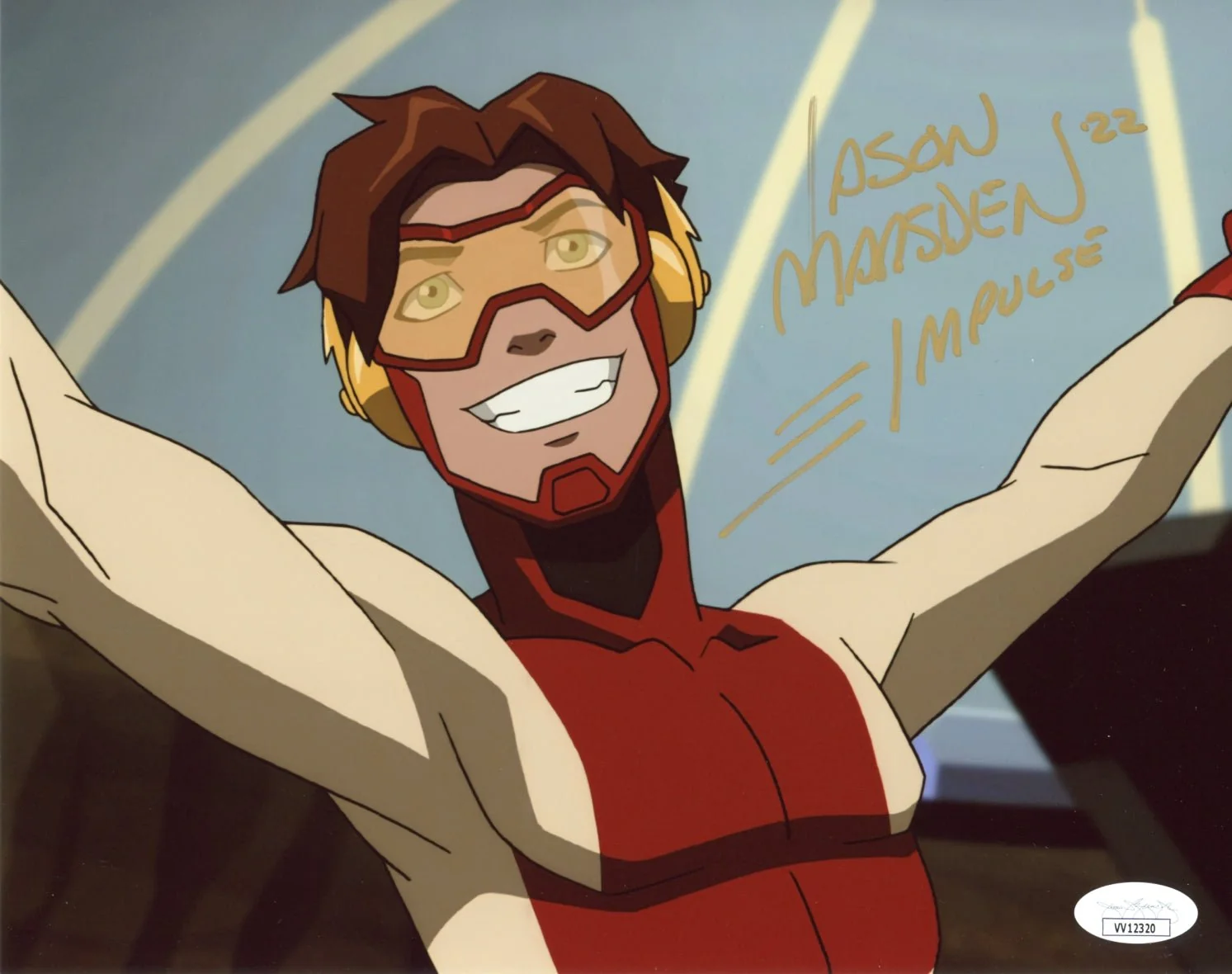 Jason Marsden DC Young Justice 8x10 Signed Photo JSA COA Certified Autograph
