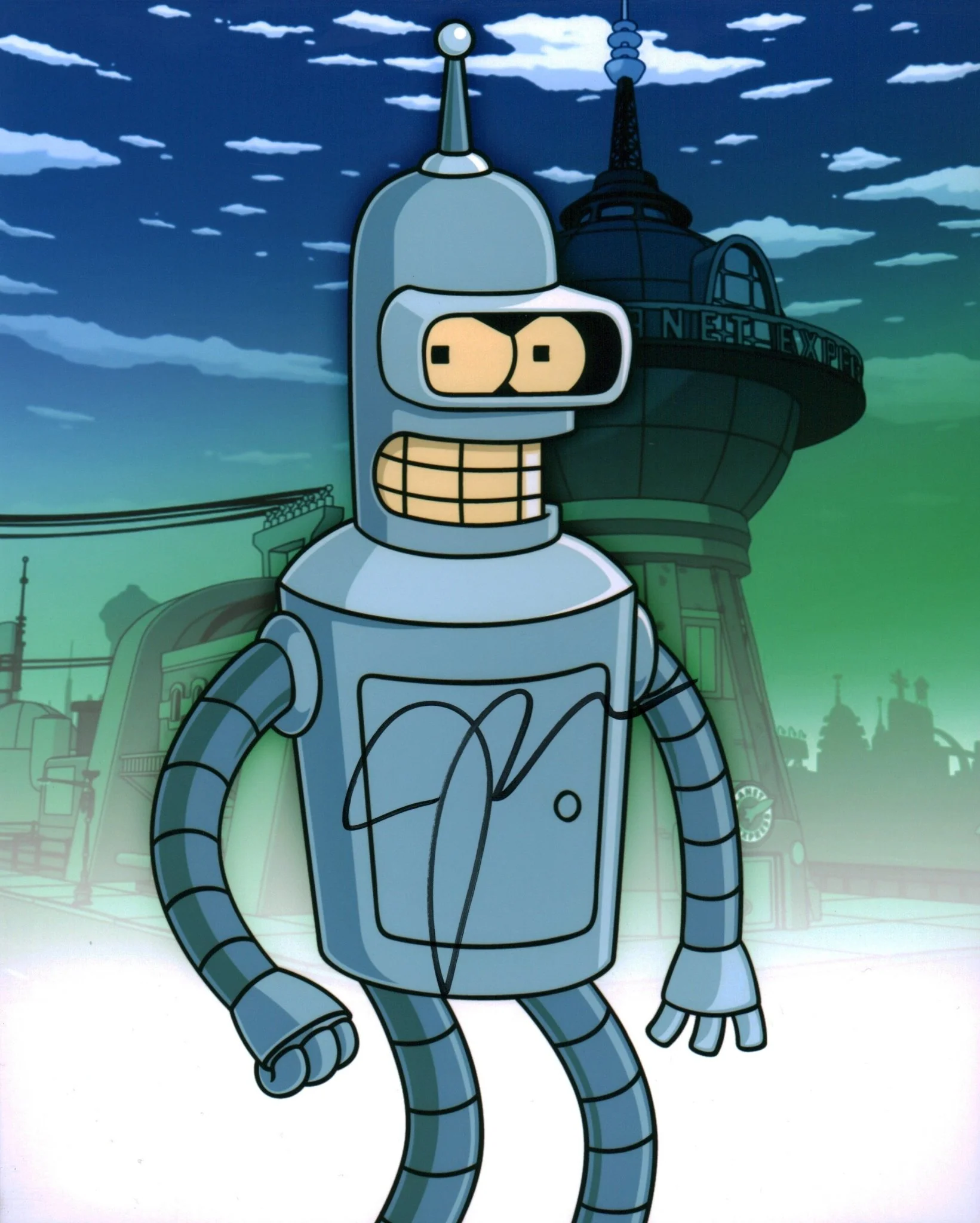 John DiMaggio Futurama 8x10 Signed Photo JSA Certified Autograph
