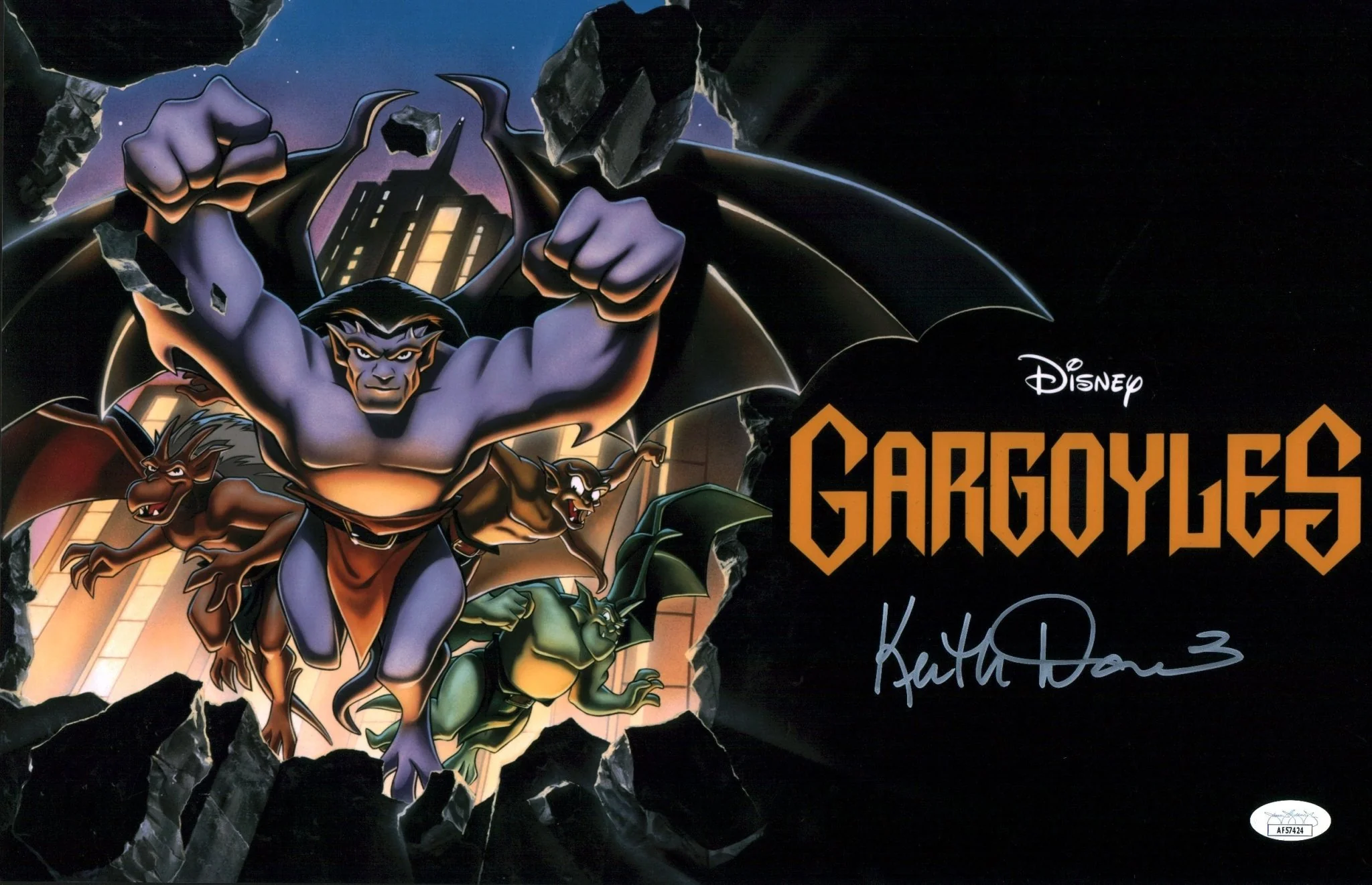 Keith David Gargoyles 11x17 Signed Photo Poster JSA Certified Autograph
