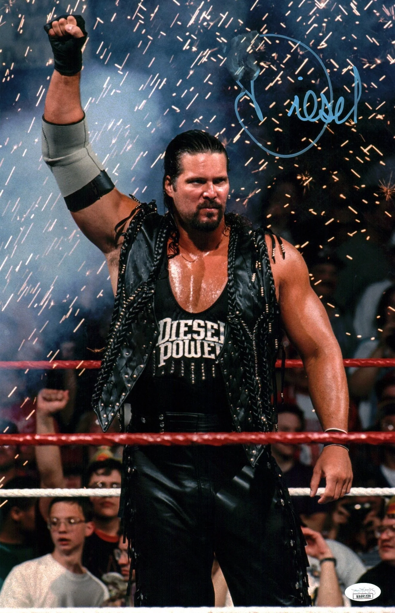 Kevin Nash WWE Wrestling 11x17 Signed Photo Poster JSA Certified Autograph