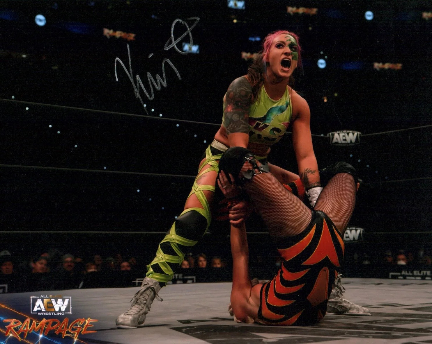 Kris Statlander AEW Wrestling 8x10 Signed Photo JSA Certified Autograph