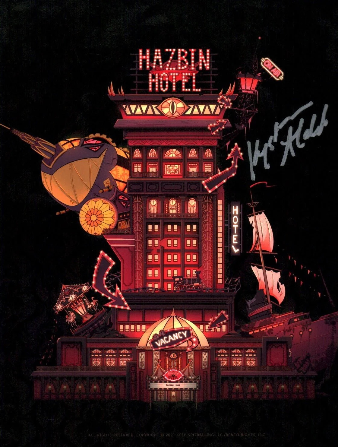 Krystina Alabado Hazbin Hotel 8x10 Signed Photo JSA Certified Autograph