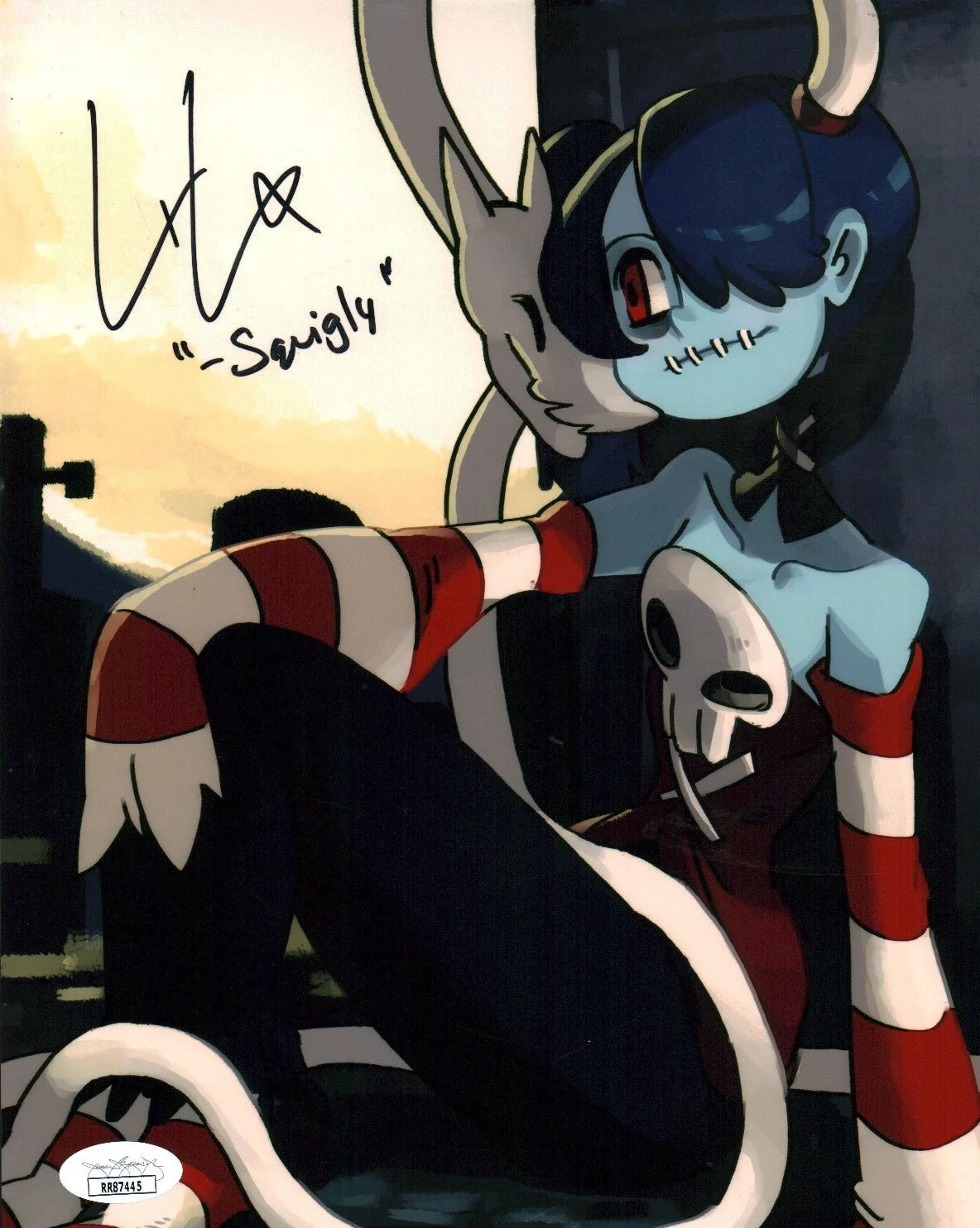 Lauren Landa Skullgirls Encore 8x10 Photo Signed Autograph JSA COA Certified Auto